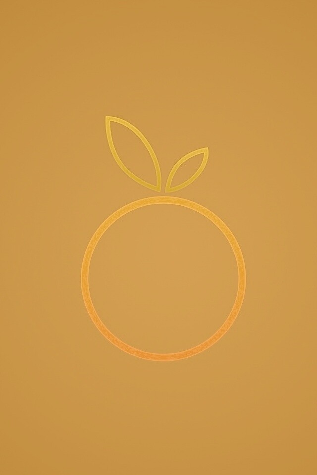 Стилизованная апельсинка обои