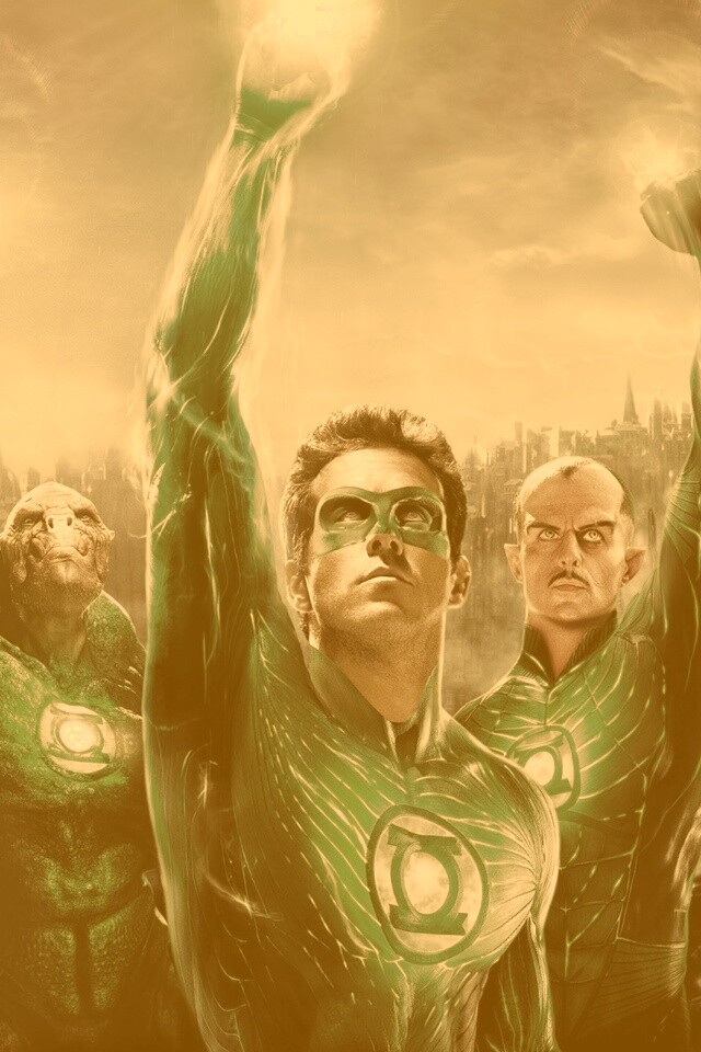 Зеленый фонарь обои