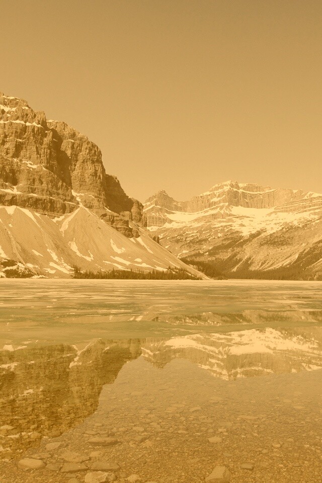 Снежные горы обои