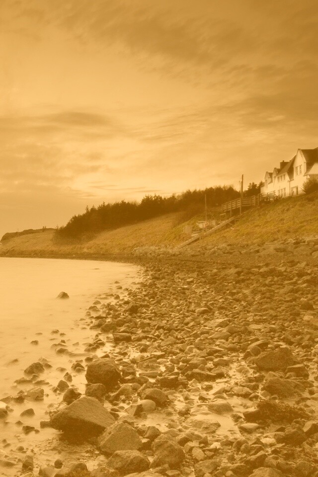 Дом у озера обои