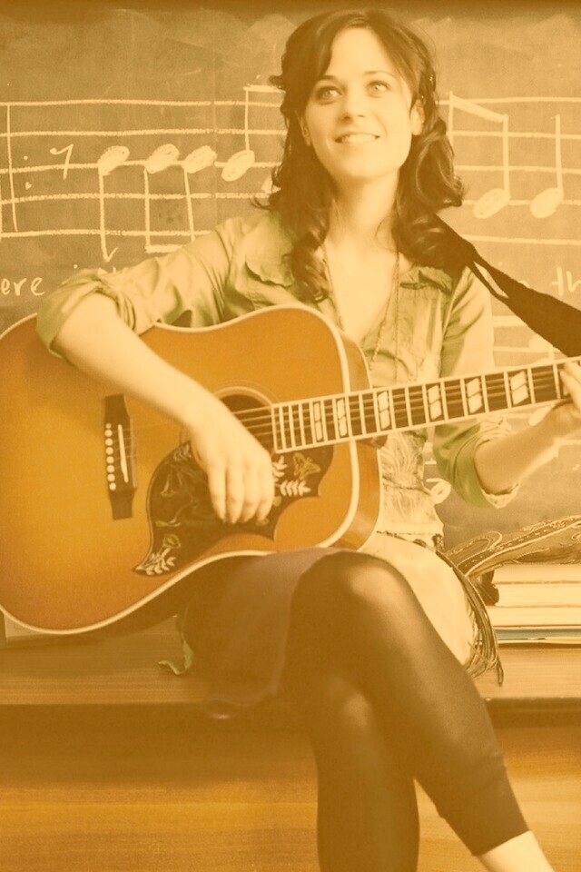 Зои Дешанель обои