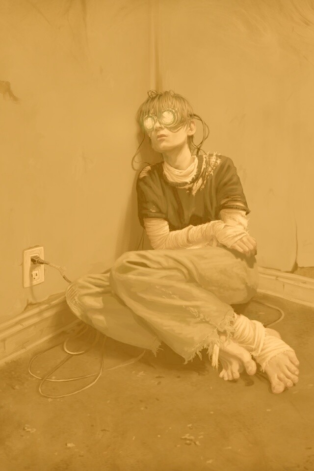 Потерянный в виртуальном мире обои