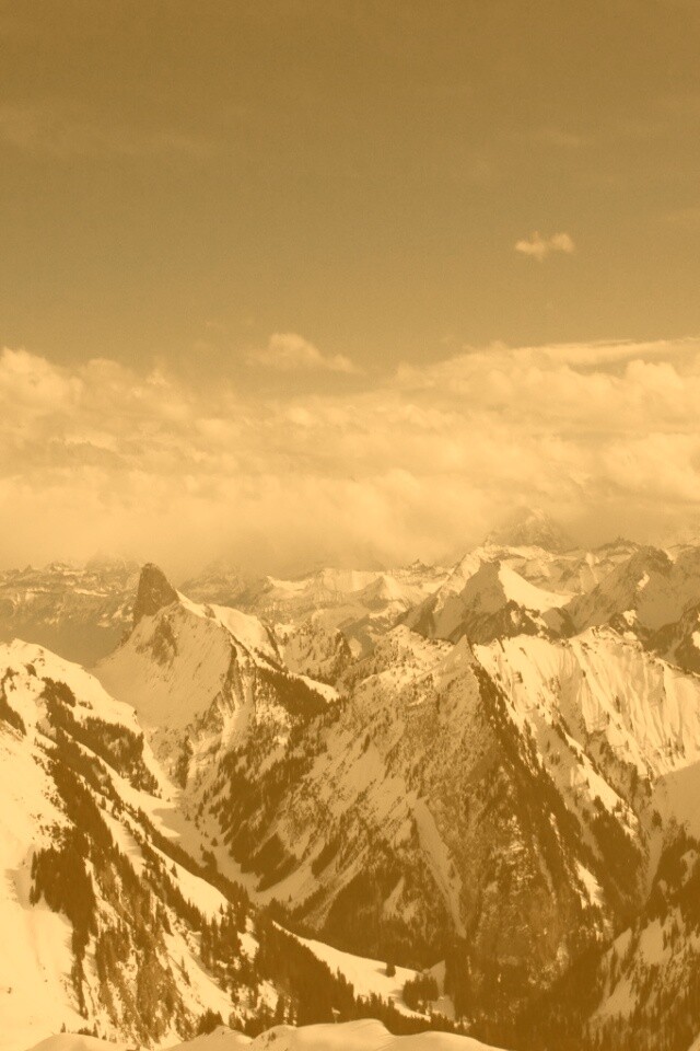 Горный пейзаж обои