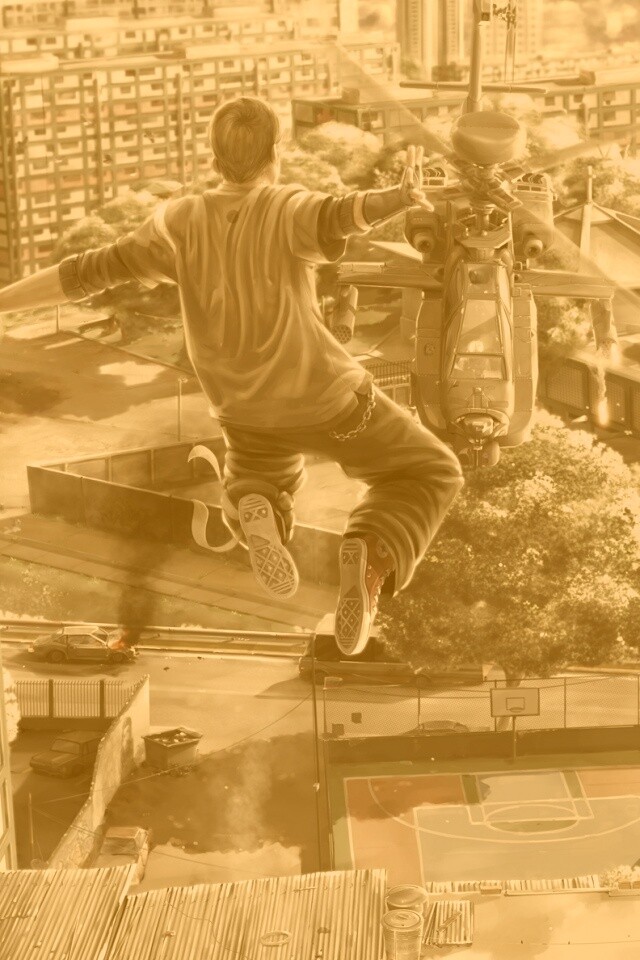 Прыжок обои