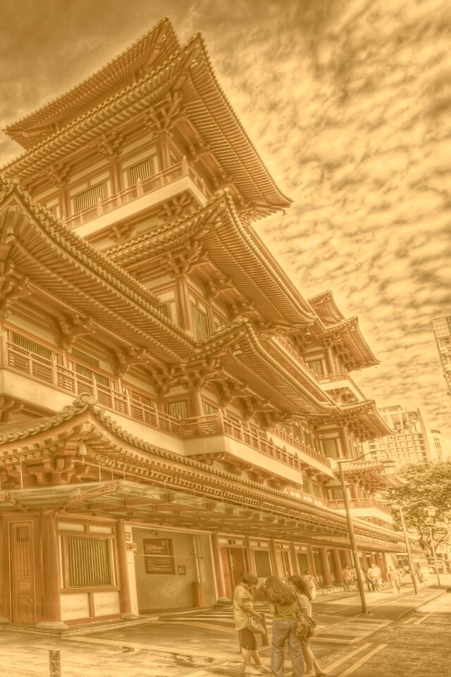 Храм в Сингапуре обои