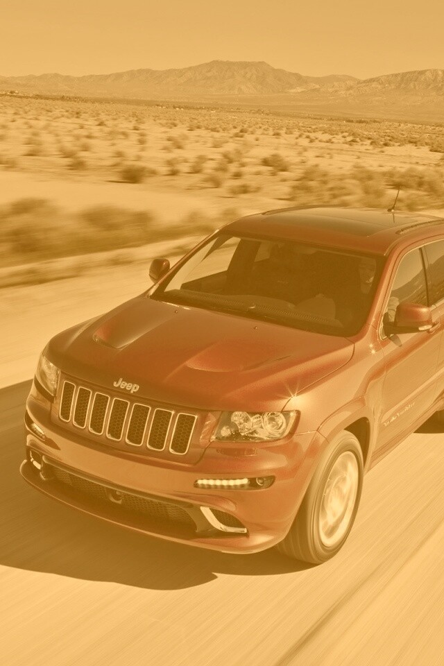 Красный Jeep обои