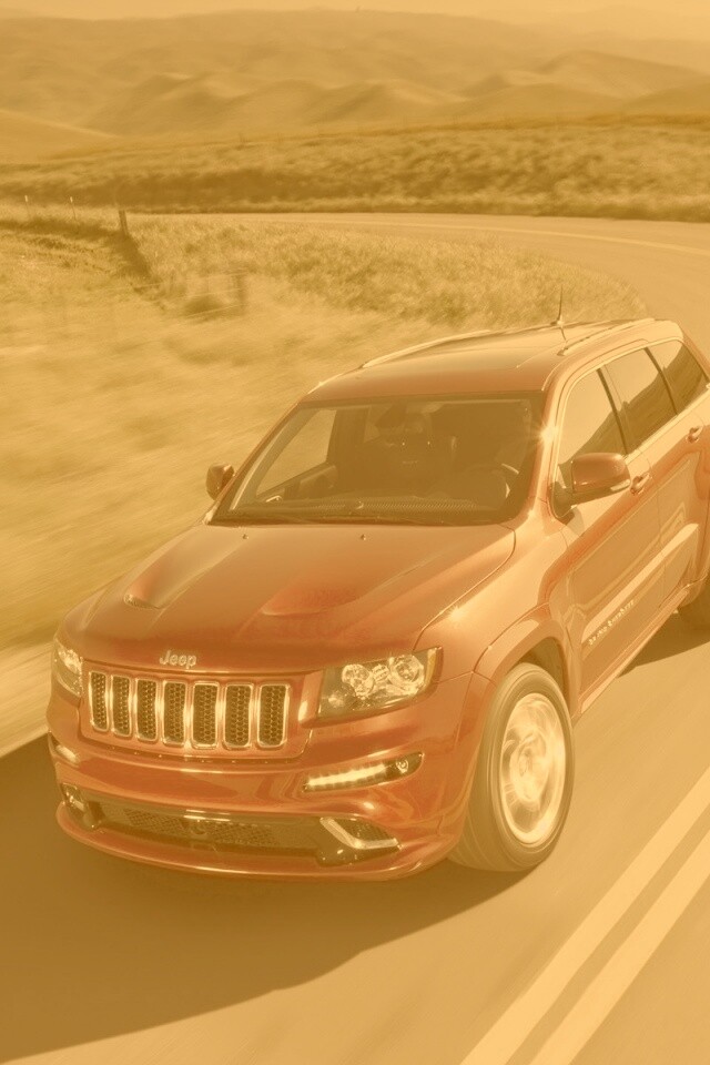 Jeep на дороге обои