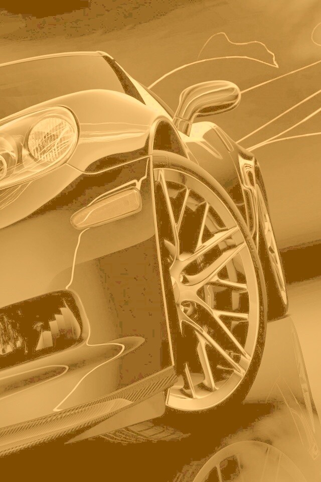 Чёрное авто обои