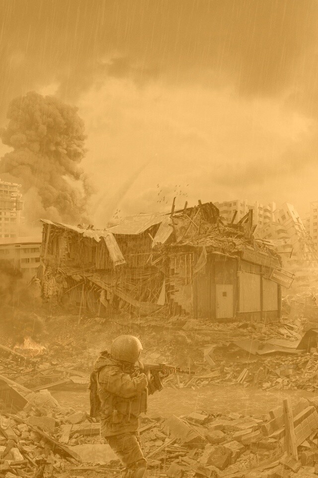 Город после войны обои