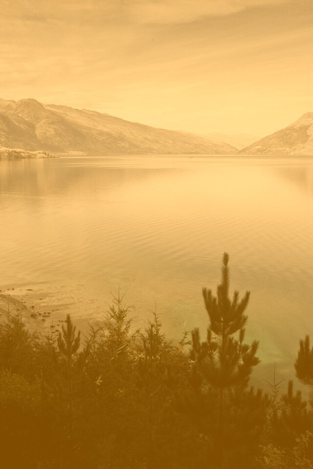 Безмятежное озеро в Новой Зеландии обои