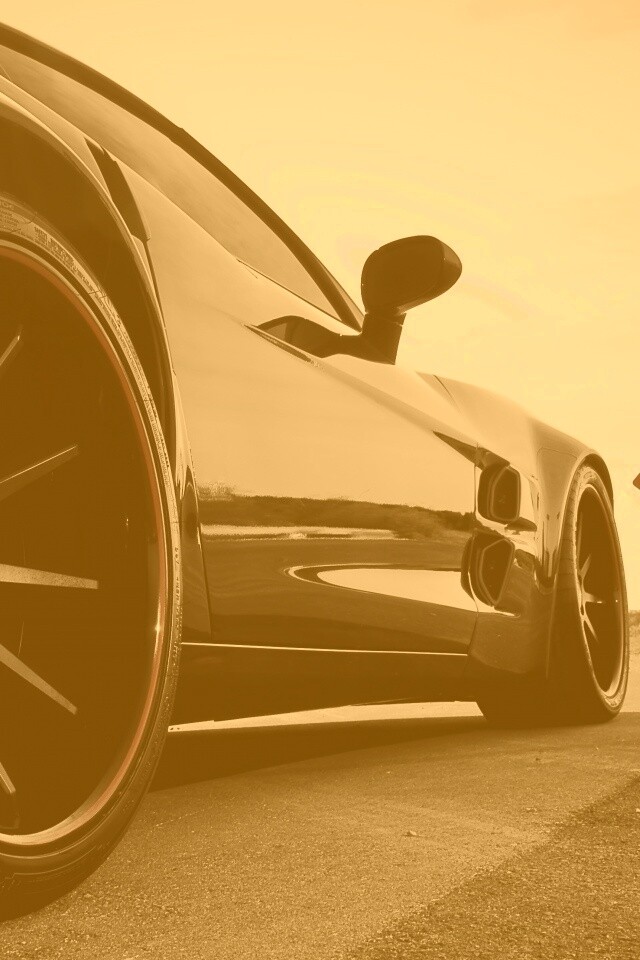 Чёрный концепт обои