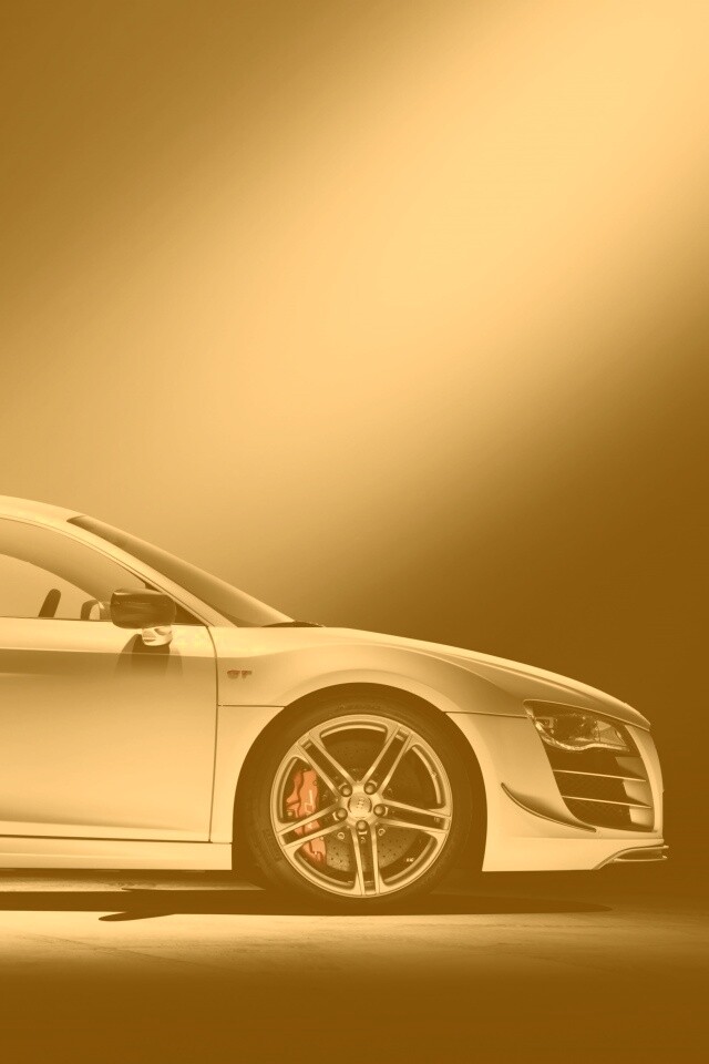 Audi R8 вид сбоку обои