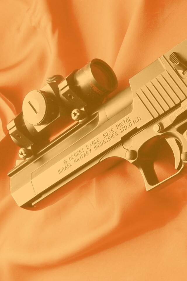 Пистолет Desert Eagle с прицелом обои