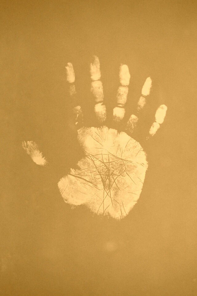 Необычный отпечаток руки обои
