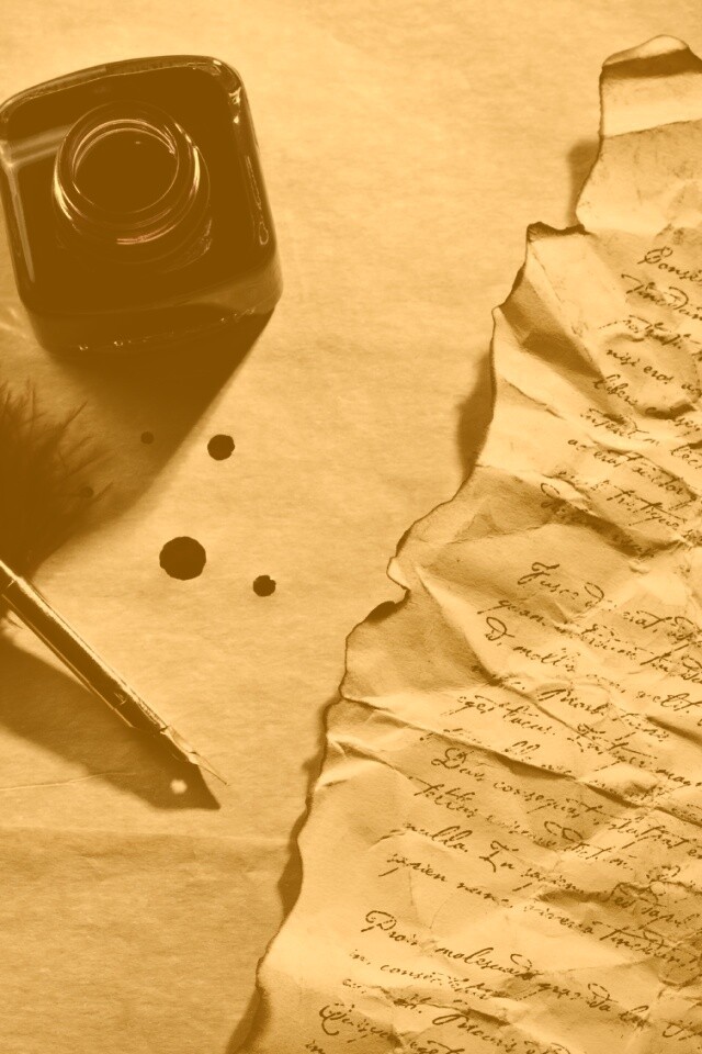 Мятое письмо обои