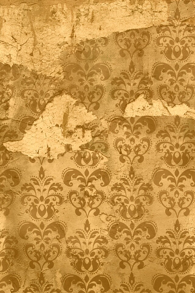 Рваные винтажные обои и штукатурка обои