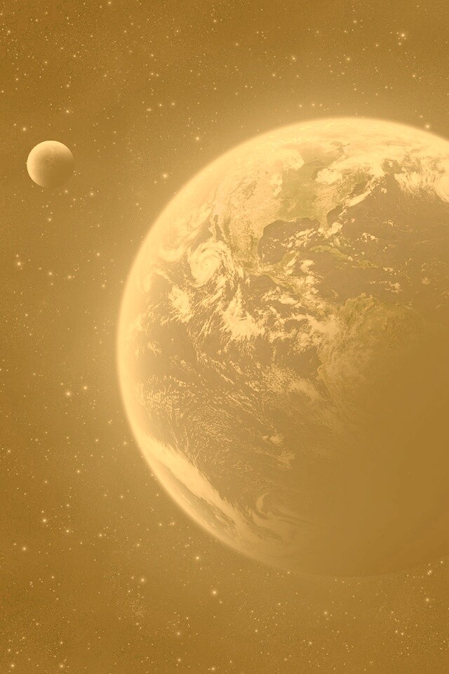 Вид Земли из космоса обои