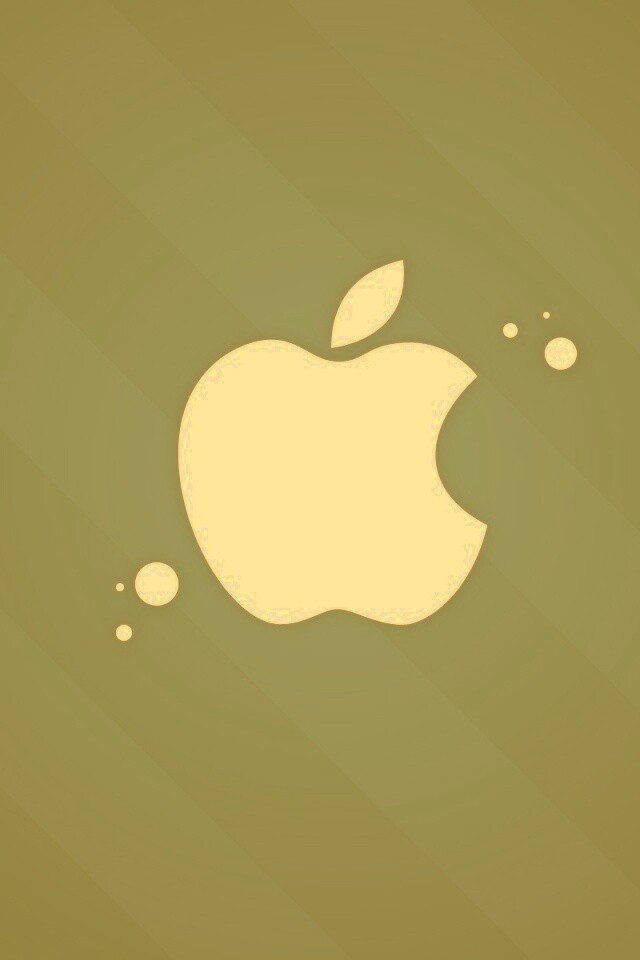 Логотип Apple на фоне голубых полос обои