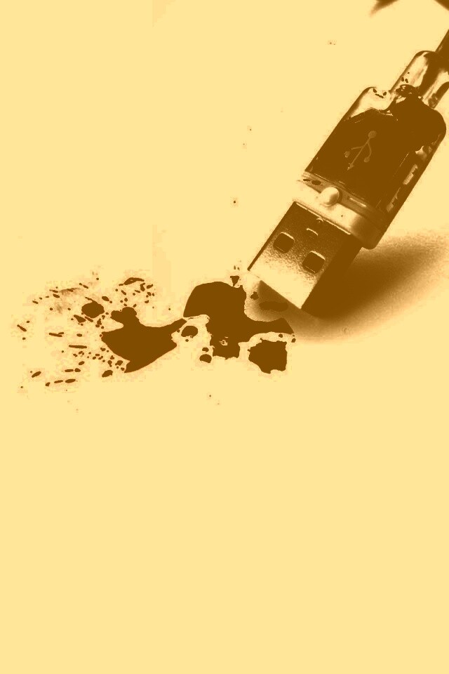 Кровавый usb обои