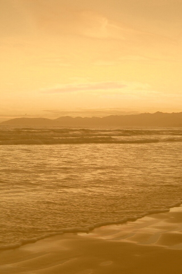 Восход на море обои