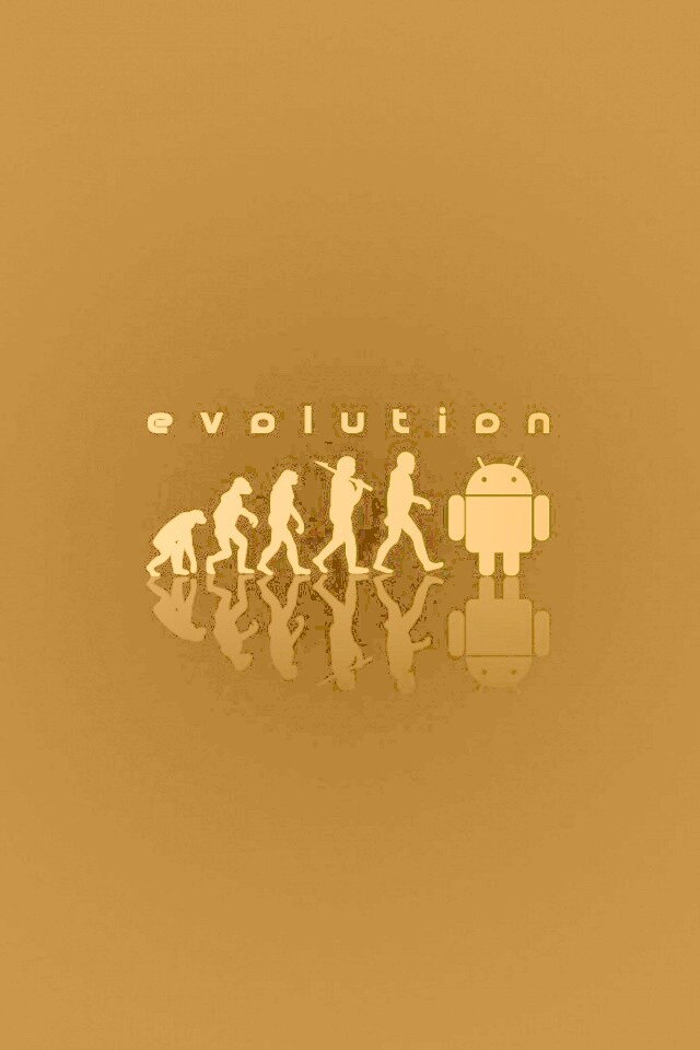Эволюция по мнению Android обои