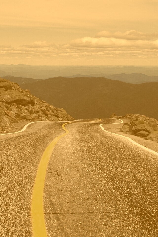 Горная дорога обои