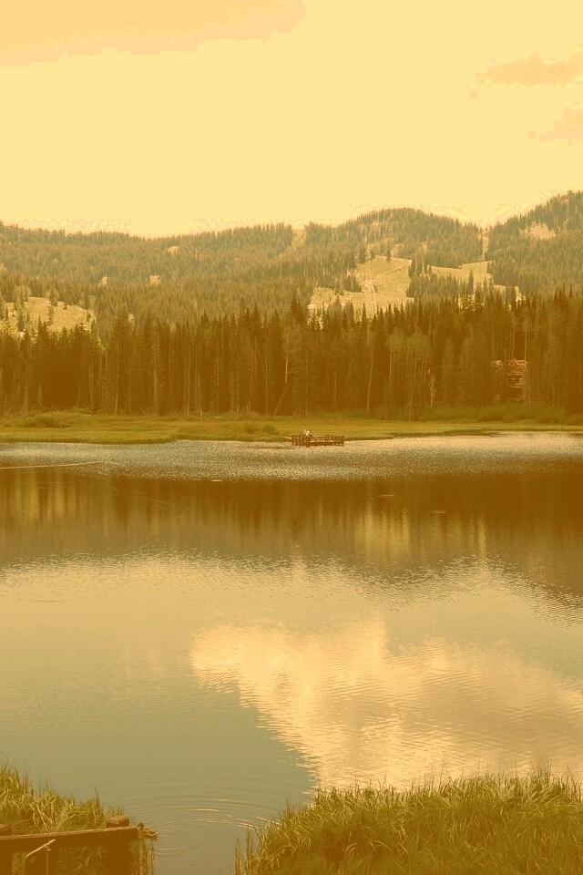 Горное озеро обои