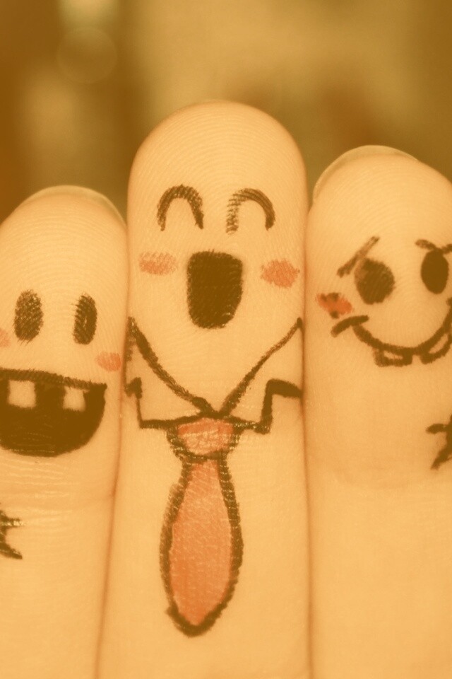 Пальцы-друзья обои