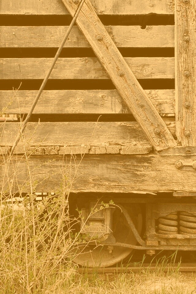 Старый грузовой вагон обои