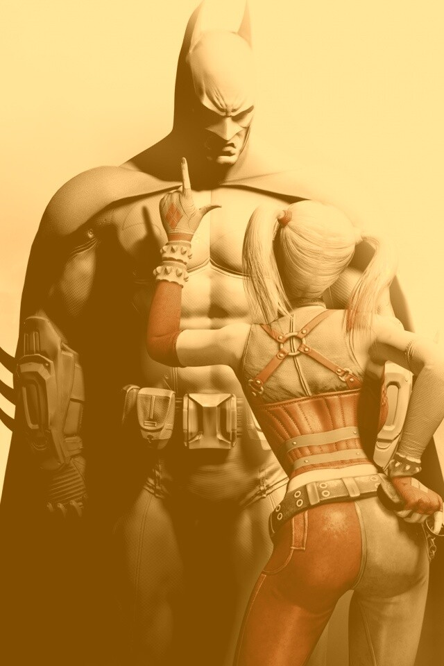 Бэтман и Харли Куин обои