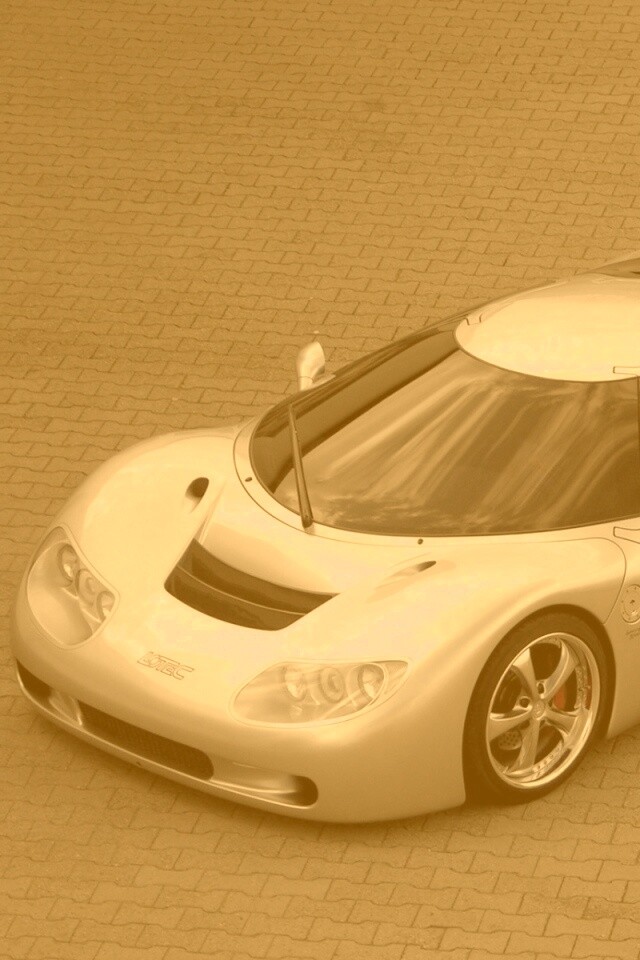 Красивый серебристый спорткар обои