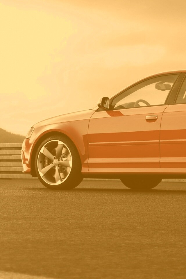 Красная ауди обои