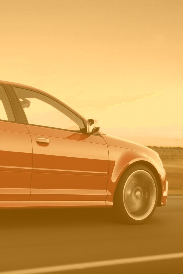 Фотосессия Audi RS3 во время движения обои