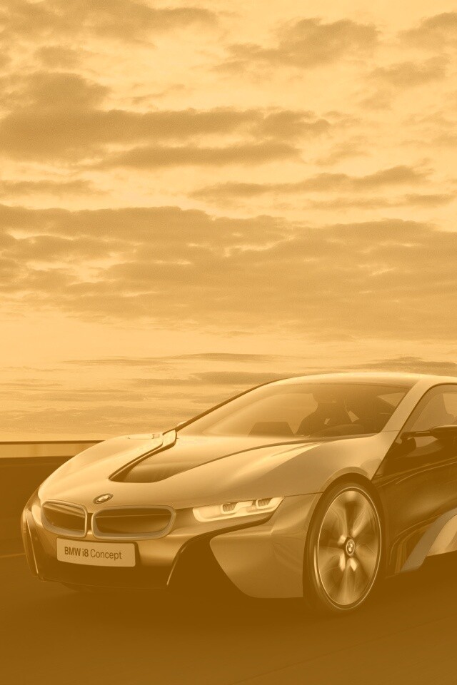 Концепт БМВ на дороге обои