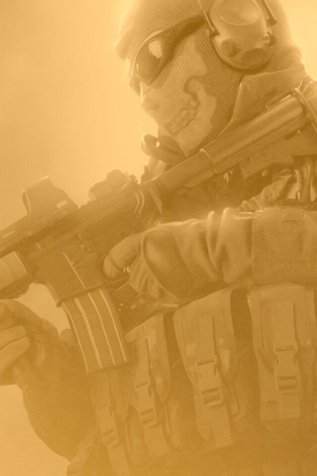 Солдат в маске обои