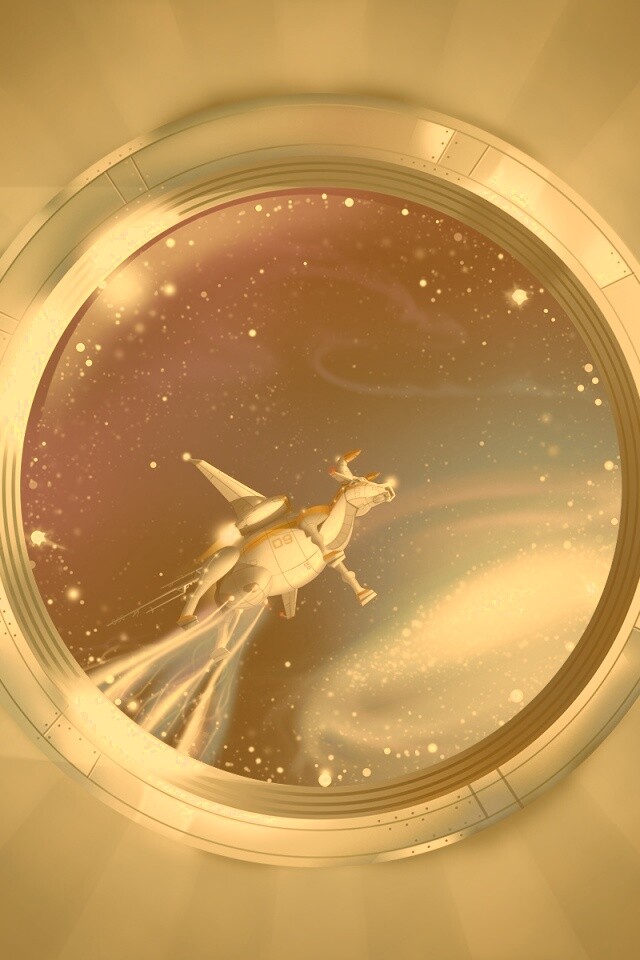 Космическая корова обои