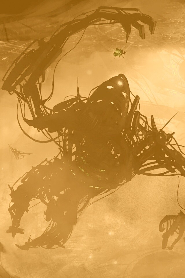 Подзёмный темный монстр обои