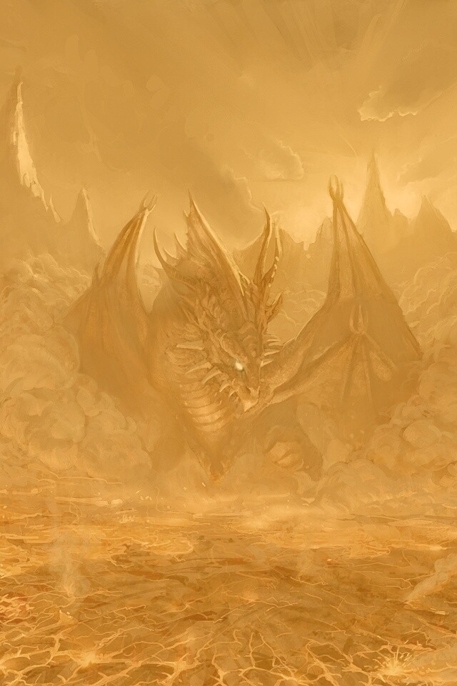 Огненный дракон обои