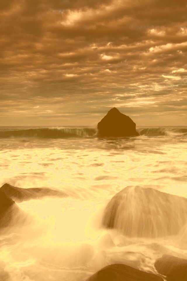 Волнующееся море обои