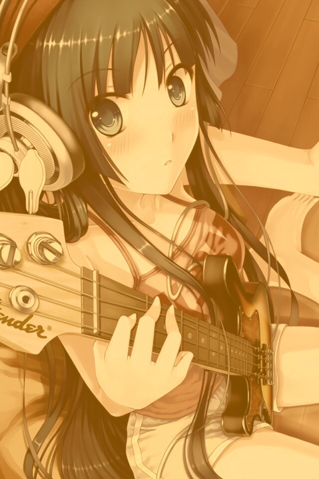 Лоли с гитарой обои