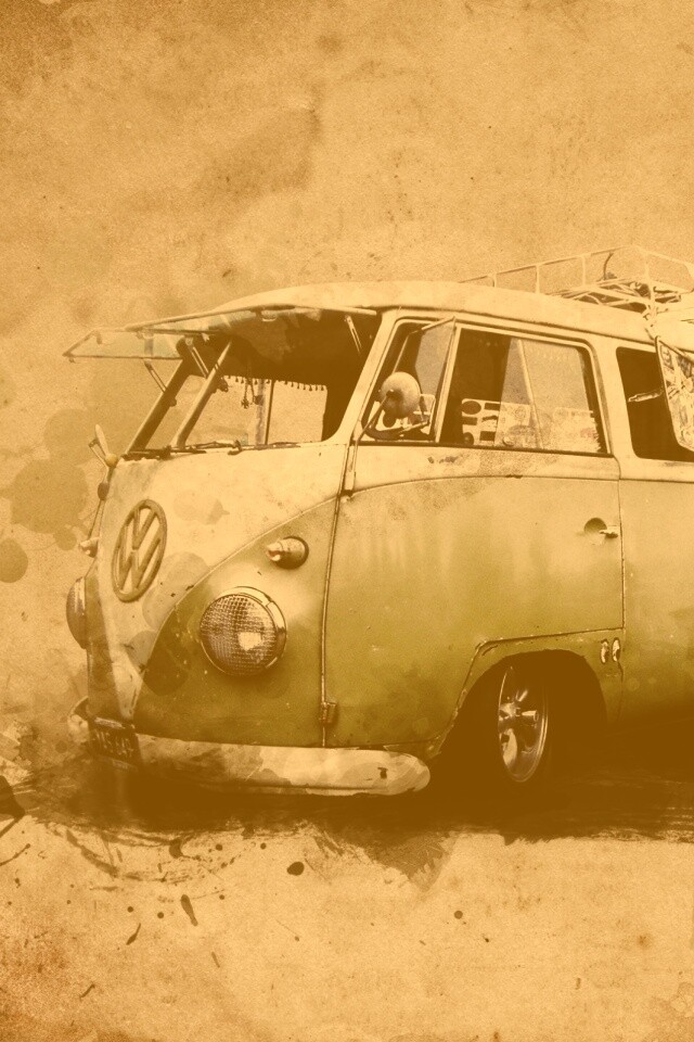 Фольксваген 56 года - лучший фургон для путешествий обои