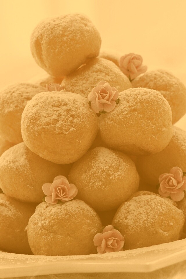 Круглые пироженки обои