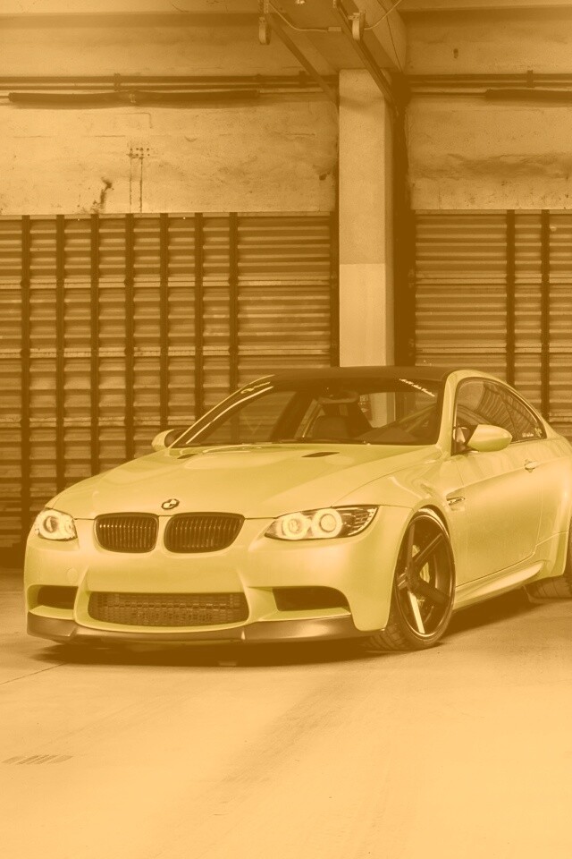 Черный и зеленый BMW M3 обои