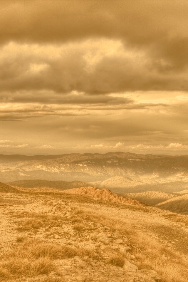 Горы в HDR обои