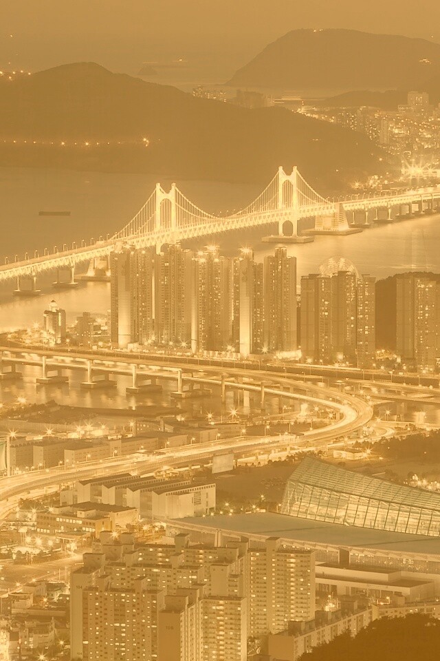 Ночной город обои