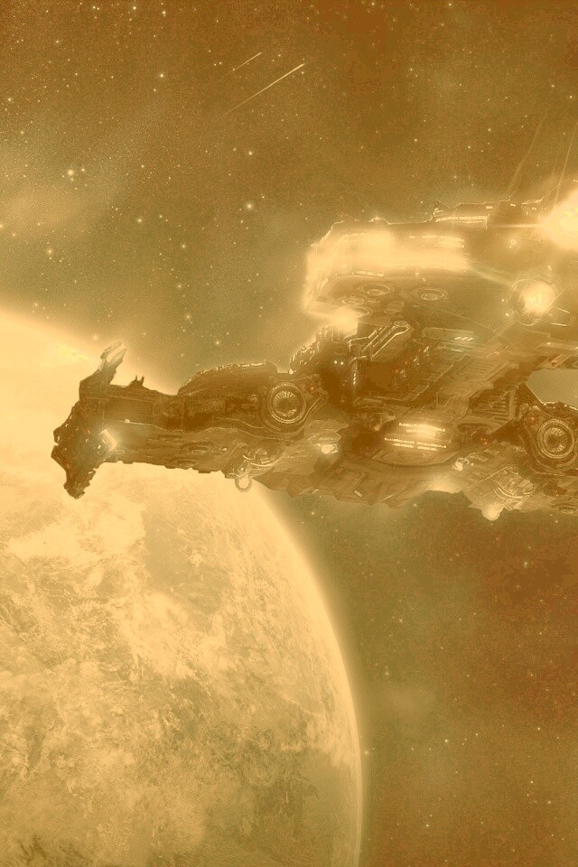 Hyperion летит к земле обои