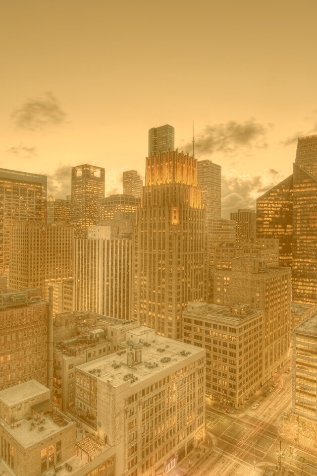 Бизнес-центр сверху обои