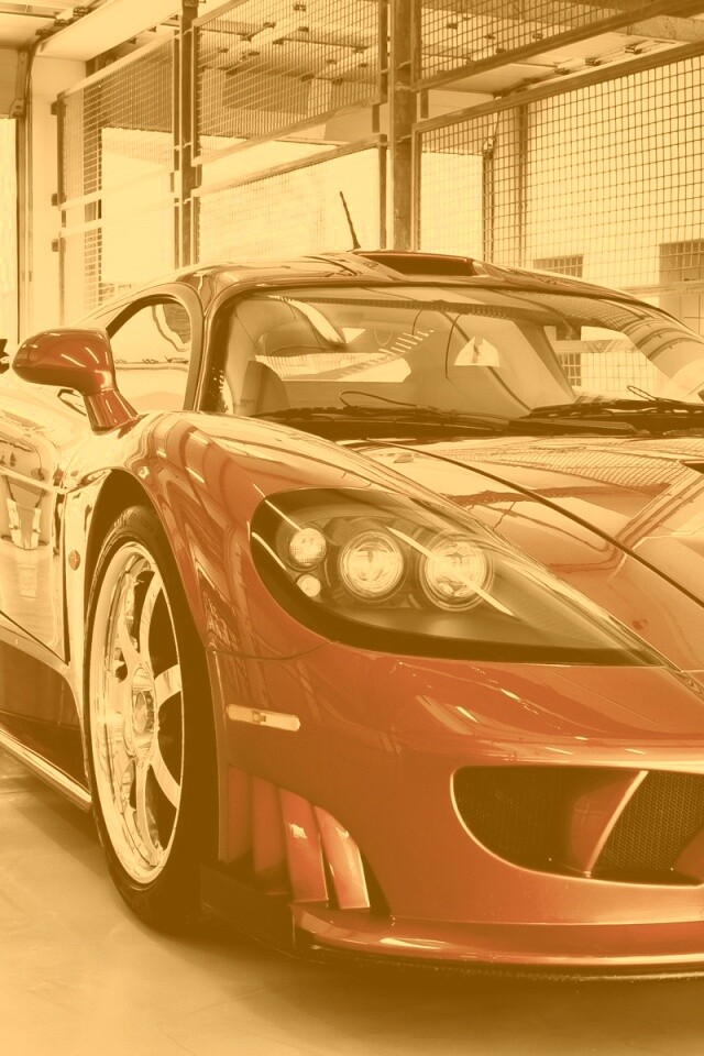 Суперкар бордового цвета обои