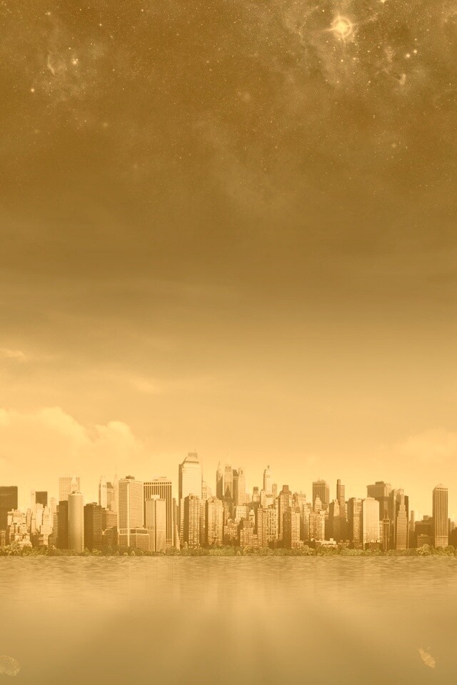 Город на острове обои