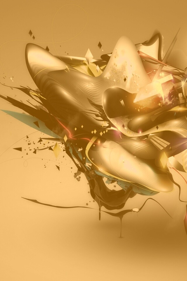 Яркая абстракция обои